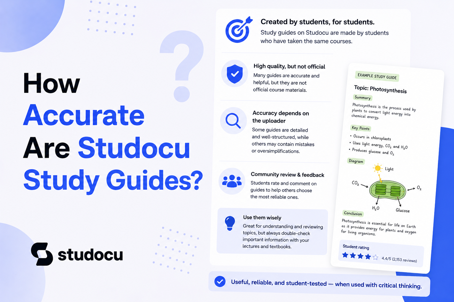 How Accurate Are Studocu Study Guides?