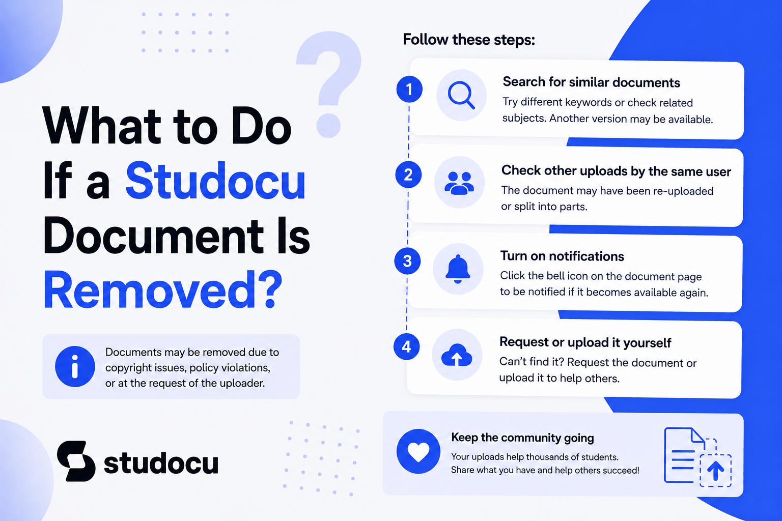 What to Do If a Studocu Document Is Removed?